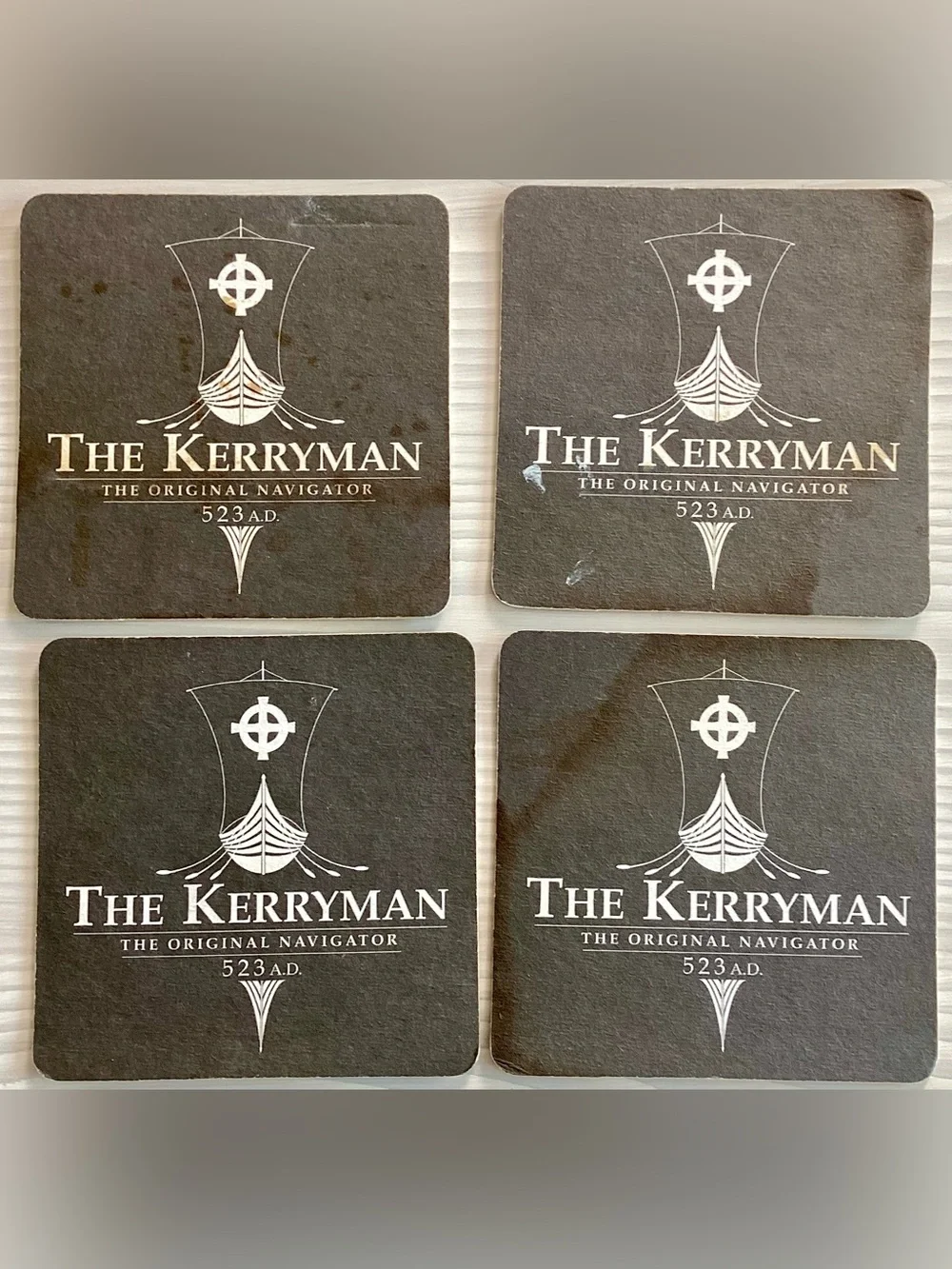 Lot of 32 Vintage Beer Coasters Mats Bar Decor Man Cave